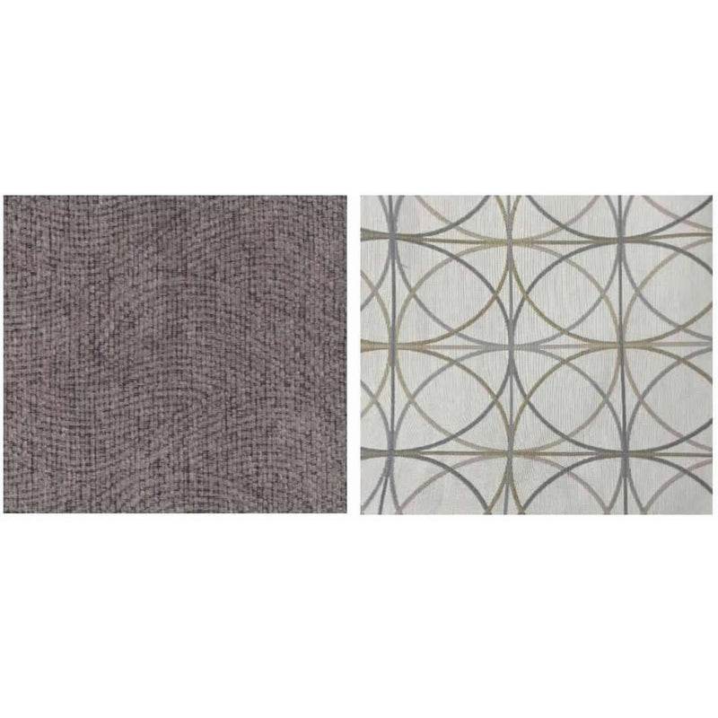 Decor-Rest Furniture Stationary Fabric Chair 2967-C Chair - Struttura Pewter IMAGE 3