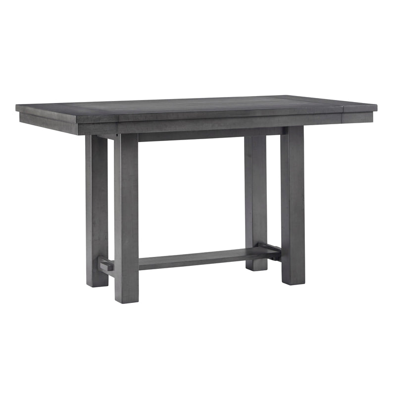 Signature Design by Ashley Myshanna Counter Height Dining Table with Trestle Base D629-32 IMAGE 2