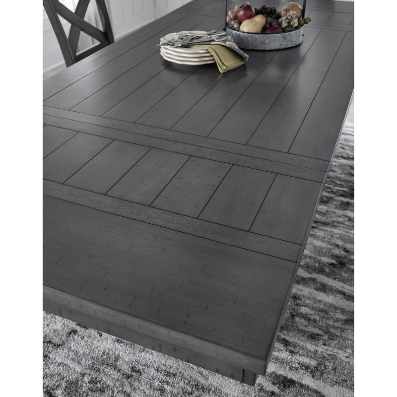 Signature Design by Ashley Myshanna Counter Height Dining Table with Trestle Base D629-32 IMAGE 6