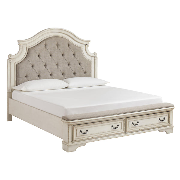 Signature Design by Ashley Realyn Queen Upholstered Panel Bed B743-57/B743-54S/B743-196 IMAGE 1