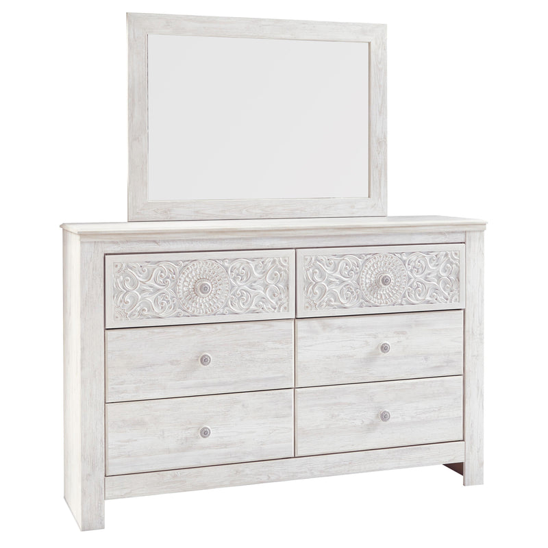 Signature Design by Ashley Paxberry 6-Drawer Dresser with Mirror B181-31/B181-36 IMAGE 1