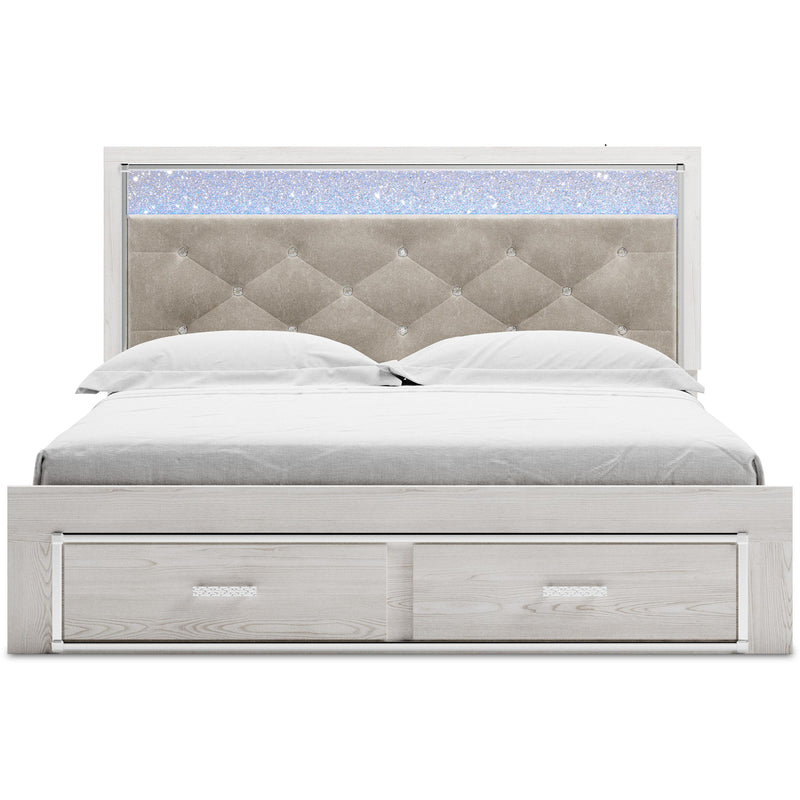 Signature Design by Ashley Altyra King Upholstered Panel Bed with Storage B2640-58/B2640-56S/B2640-95/B100-14 IMAGE 2