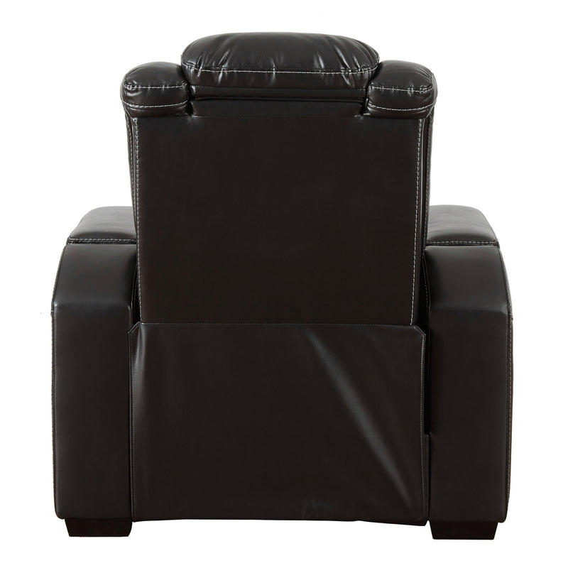 Signature Design by Ashley Party Time Power Leather Look Recliner 3700313C IMAGE 3
