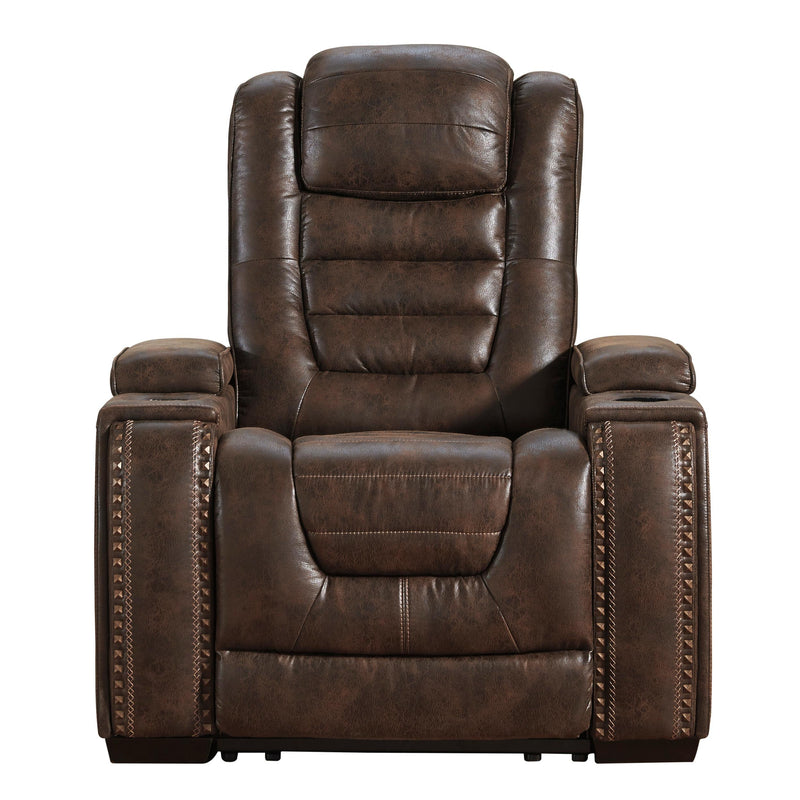 Signature Design by Ashley Game Zone Power Leather Look Recliner 3850113C IMAGE 1