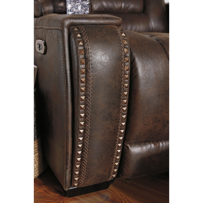 Signature Design by Ashley Game Zone Power Leather Look Recliner 3850113C IMAGE 6