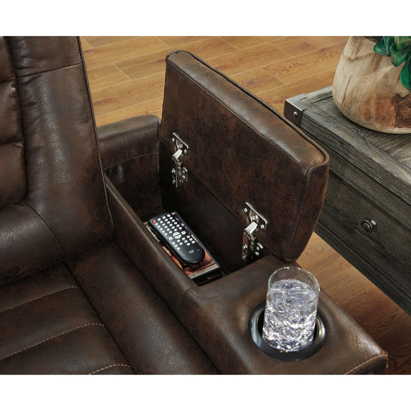 Signature Design by Ashley Game Zone Power Leather Look Recliner 3850113C IMAGE 7