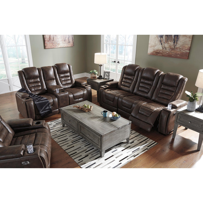 Signature Design by Ashley Game Zone Power Reclining Leather Look Loveseat 3850118C IMAGE 13