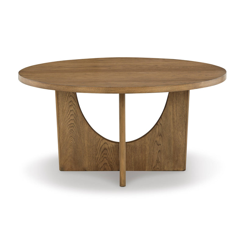 Signature Design by Ashley Round Dakmore Dining Table D783-50 IMAGE 2