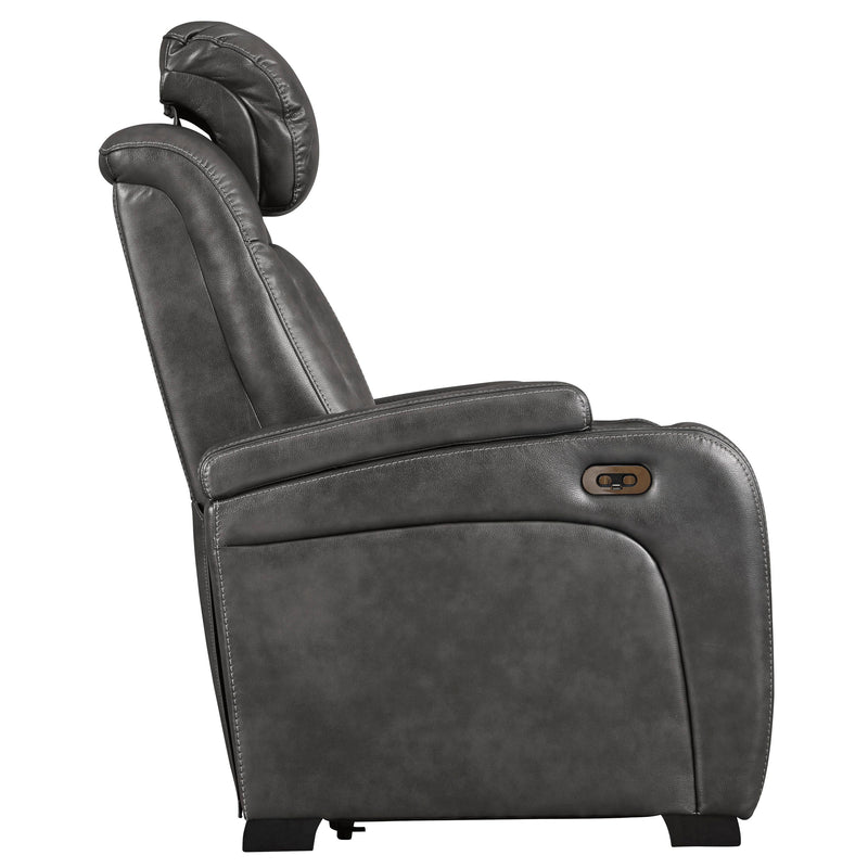 Signature Design by Ashley Turbulance Power Leather Look Recliner 8500113C IMAGE 3