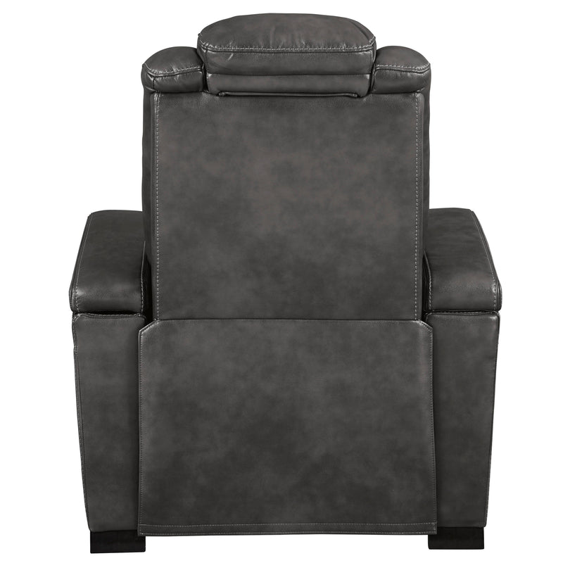 Signature Design by Ashley Turbulance Power Leather Look Recliner 8500113C IMAGE 4