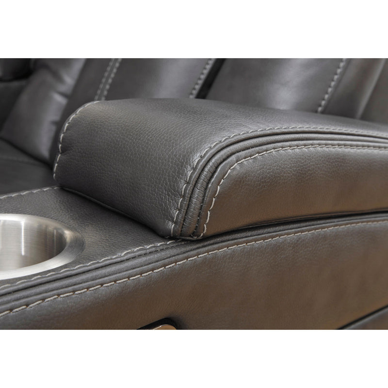 Signature Design by Ashley Turbulance Power Leather Look Recliner 8500113C IMAGE 7